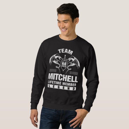 Sweatshirt Membre à vie de l'équipe Mitchell (Devant entier)