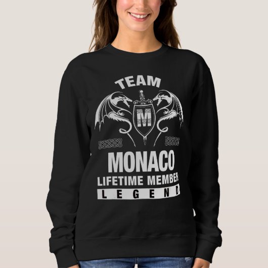 Sweatshirt Membre à vie de l'équipe Monaco (Devant)
