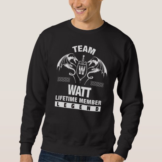 Sweatshirt Membre à vie Team Watt (Devant)