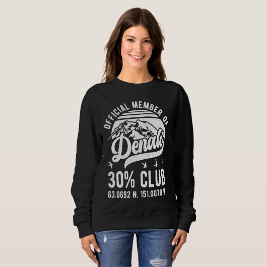 Sweatshirt Membre officiel du Denali 30 Club Alaska National (Devant entier)