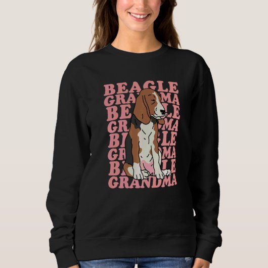 Sweatshirt Mémé Beagle Propriétaire Chien Beagle (Devant)