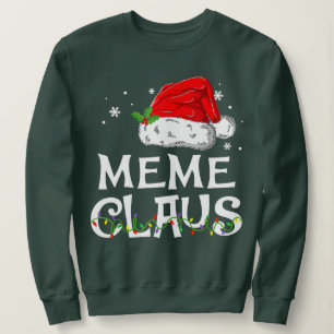 Sweatshirt Meme Claus Père Noël Funny Christmas Pyjama Corres
