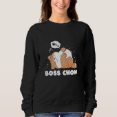 Sweatshirt Mème de chat dormant à la chatte Chonk (Devant)