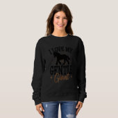 Sweatshirt Mème de cheval de trait pour un cavalier de Clydes (Devant entier)