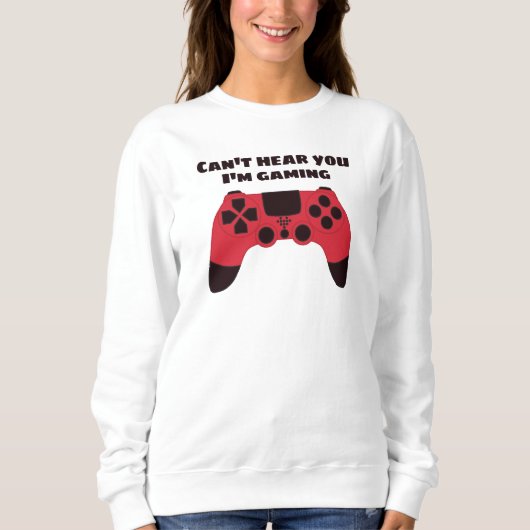 Sweatshirt Mème de jeu amusant - Vidéogames Typographie Nerd (Devant)