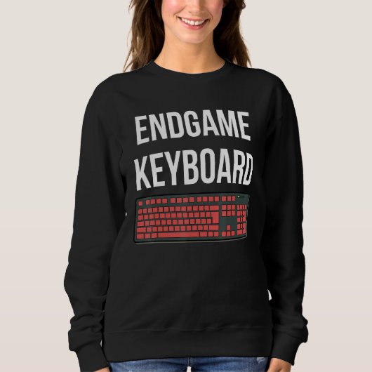 Sweatshirt Mème de jeu Pc Clavier Mécanique Endgame (Devant)
