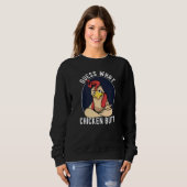 Sweatshirt Mème De Poulet Devine Ce Beurre De Poulet (Devant entier)