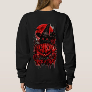 Sweatshirt Même énergie effrayante Raven Pumpkin gothique Hal