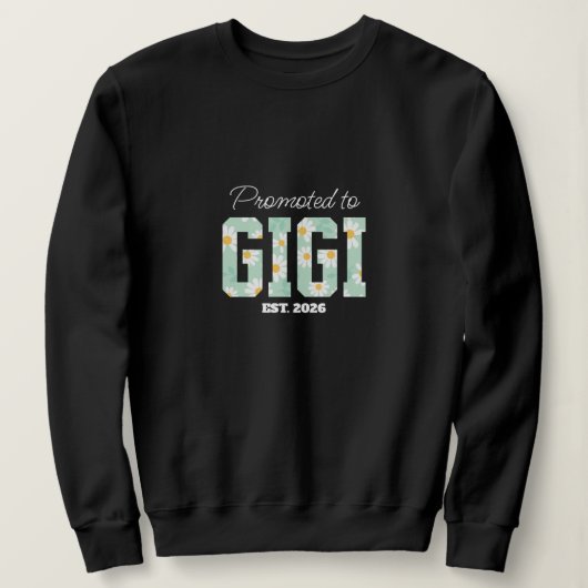 Sweatshirt Mémé florale, promue grand-mère (Design devant)