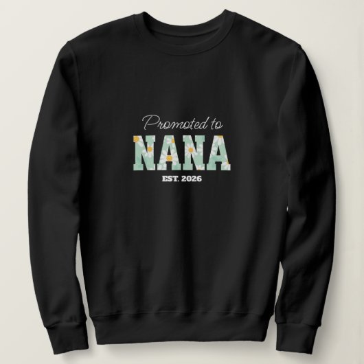 Sweatshirt Mémé Florale, Promue Mémé (Design devant)