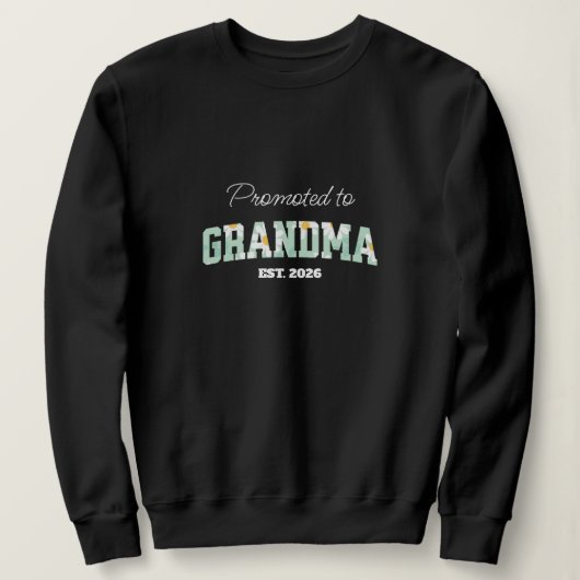 Sweatshirt Mémé florale, promue mémé (Design devant)