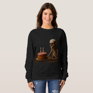 Sweatshirt Même les squelettes méritent une part d'anniversai