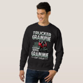 Sweatshirt Mémé routier comme une mémé normale mais en plus c (Devant entier)