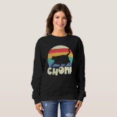 Sweatshirt Mème vintage Retro Fat Cat (Devant entier)
