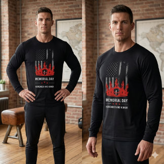 Sweatshirt Memorial Day Patriotic US Flag Soldier Honor 