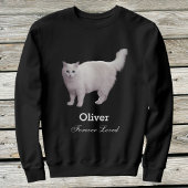 Sweatshirt Memorial de compagnie personnalisé Photo Nom Chat 