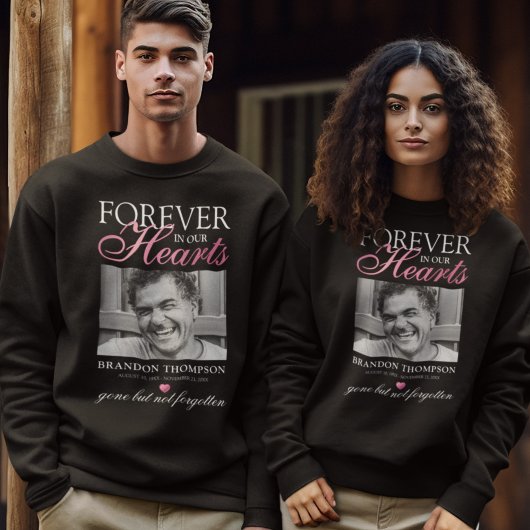 Sweatshirt Mémorial des funérailles roses noires