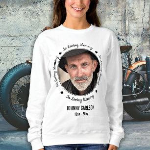 Sweatshirt Mémorial Photo Personnalisé En Mémoire D'Amour