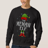 Sweatshirt Mémoriser Elf Xmas Correspondant Groupe Famille No (Devant)