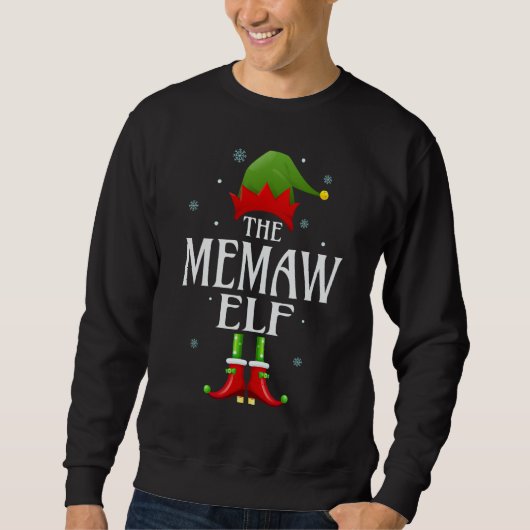 Sweatshirt Mémoriser Elf Xmas Correspondant Groupe Famille No (Devant)