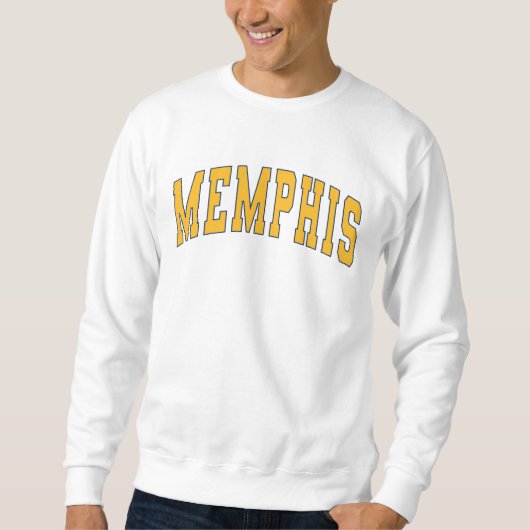 Sweatshirt Memphis Tennessee Style Vintage Varsity College (Devant)