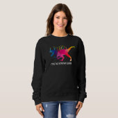 Sweatshirt Menorasaurus Rex Hanoukka Menorah Dinosaur Chanuk (Devant entier)