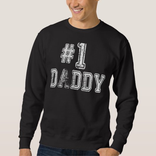 Sweatshirt Mens 1 Papa Numéro Un Papa Famille Amour Fierté Fa (Devant)