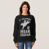 Sweatshirt Mens 8 Secondes De Courage Insensé Ouest-Américain (Devant entier)
