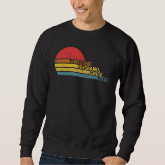Sweatshirt Mens Awesome Husband since 2012 Wedding Anniversar