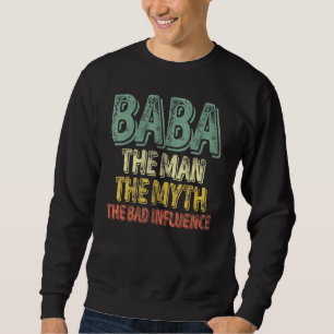 Sweatshirt Mens Baba L'Homme Le Mythe La Mauvaise Influence F