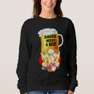 Sweatshirt Mens Beer Mug Gnome Tee For Dad Gardener - Papa N