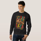 Sweatshirt Mens Being Dad Is An Honor Being Papa Is Priceless (Devant entier)