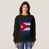 Sweatshirt Mens Best Abuelo Ever Cuban Fathers Day Cuba Flag (Devant entier)