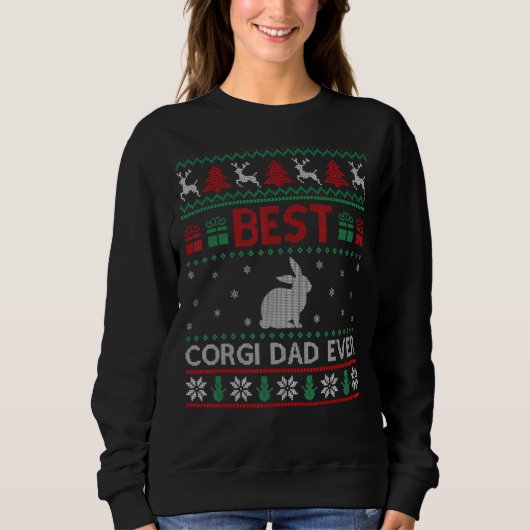 Sweatshirt Mens Best Corgi Dad Ever Group Matching Corgi Dad (Devant)