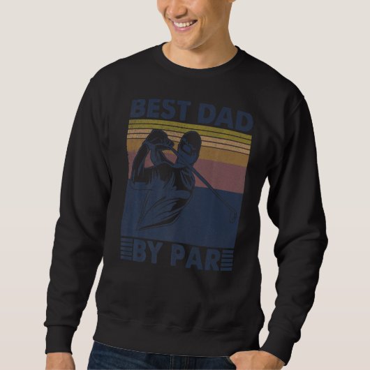 Sweatshirt Mens Best Papa By Par Golfer Golf Disc Golf Club S (Devant)