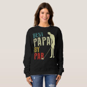 Sweatshirt Mens Best Papa By Par Par Golf Fête des pères Papa (Devant entier)