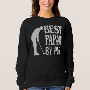 Sweatshirt Mens Best Papaw Par Par Vintage Pro Pères Golfeurs