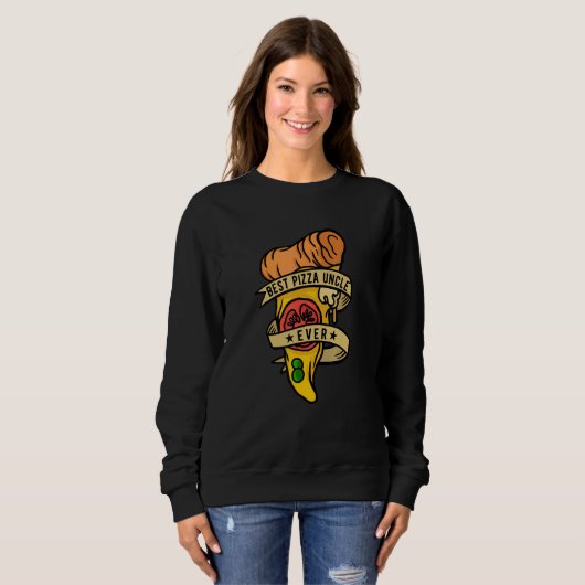 Sweatshirt Mens Best Pizza Uncle Ever Hobby Pizza Maker (Devant entier)