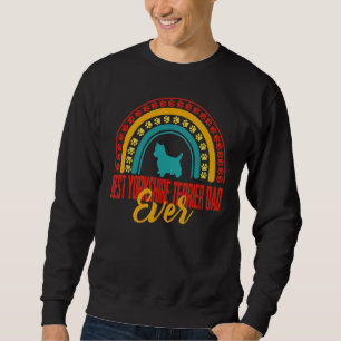 Sweatshirt Mens Best Yorkshire Terrier Papa Jamais Rainbow Yo