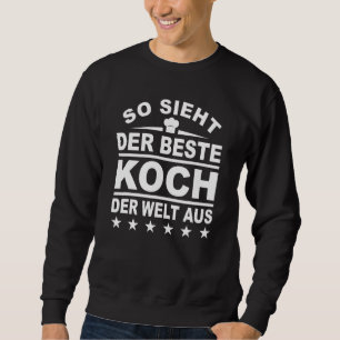 Sweatshirt Mens Bester Koch Gastronome Restauration Chef Casq