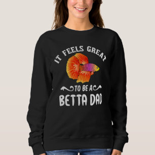 Sweatshirt Mens Betta Poisson Papa Siamese Lutter Poisson Gar