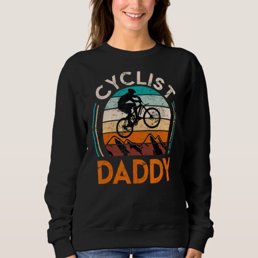 Sweatshirt Mens Bicyclette Daddy Cycliste 1 (Devant)