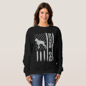 Sweatshirt Mens Boxer Dad US Flag Fathers Day Patriotic Dog   (Devant entier)