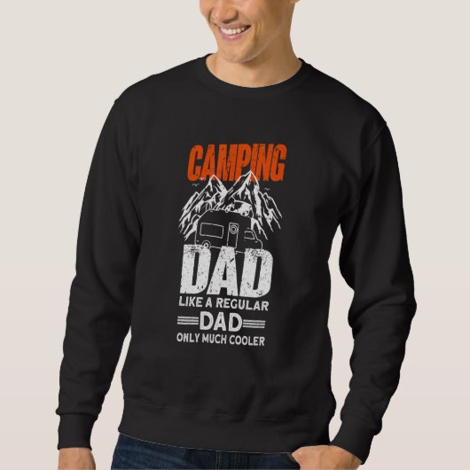 Sweatshirt Mens Camping Dad - Camper Caravan Funny Camping_1 (Devant)