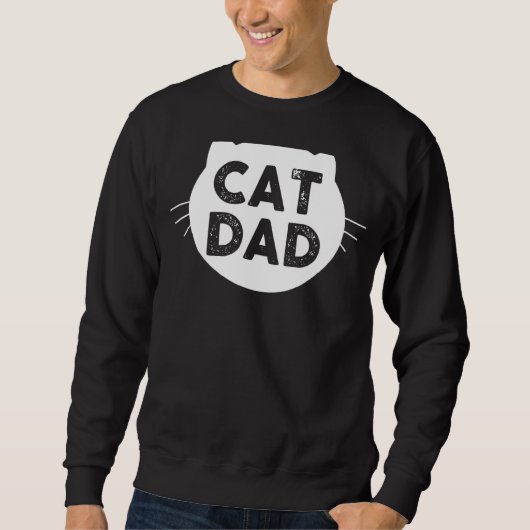 Sweatshirt Mens Chat Papa (Devant)