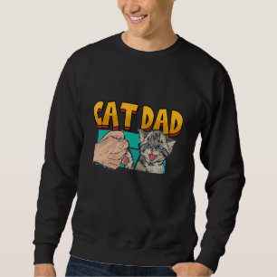 Sweatshirt Mens Chat Papa Poing Bombe Chats Parent Kitty Anim