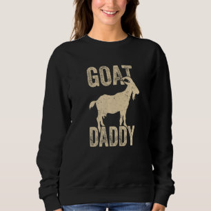 Sweatshirt Mens Chèvre papa le plus grand papa de tous les te