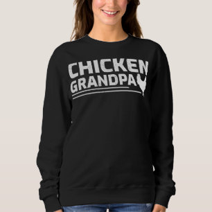 Sweatshirt Mens Chicken Farmer Retro Meilleur Chicken Grandpa