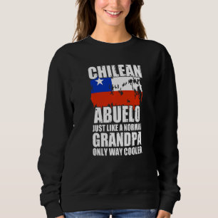 Sweatshirt Mens Chilien Abuelo Comme Un Grand-Père Gra Normal