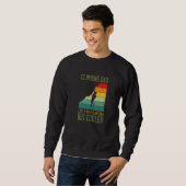 Sweatshirt Mens Climbing Dad Like A Regular Dad But Cooler Bo (Devant entier)